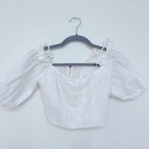 Linen crop top